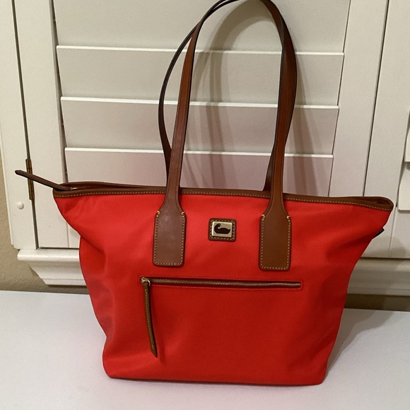 Dooney & Bourke Red Tote Bag - Picture 1 of 16